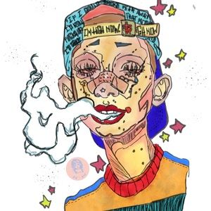 Multi Colored Digital Art Print